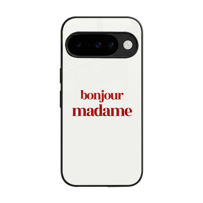 Bonjour Madame back phone cover | glass case for google pixel 10