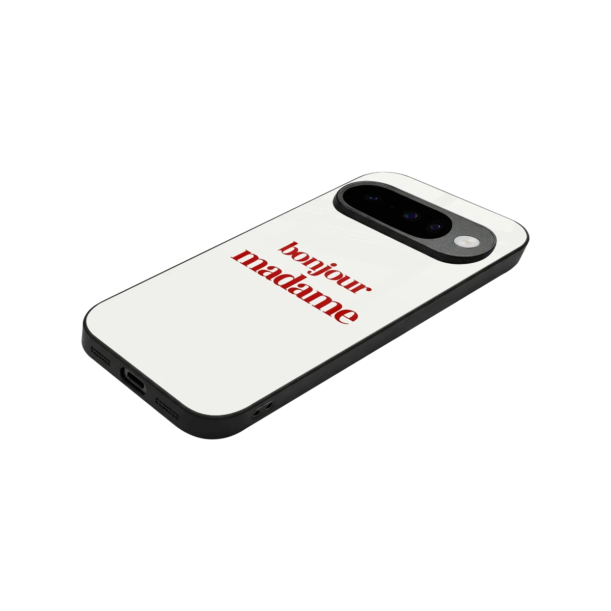 Bonjour Madame stylish phone case for google pixel 10 | glossy glass and slim fit