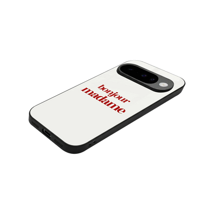 Bonjour Madame stylish phone case for google pixel 10 | glossy glass and slim fit