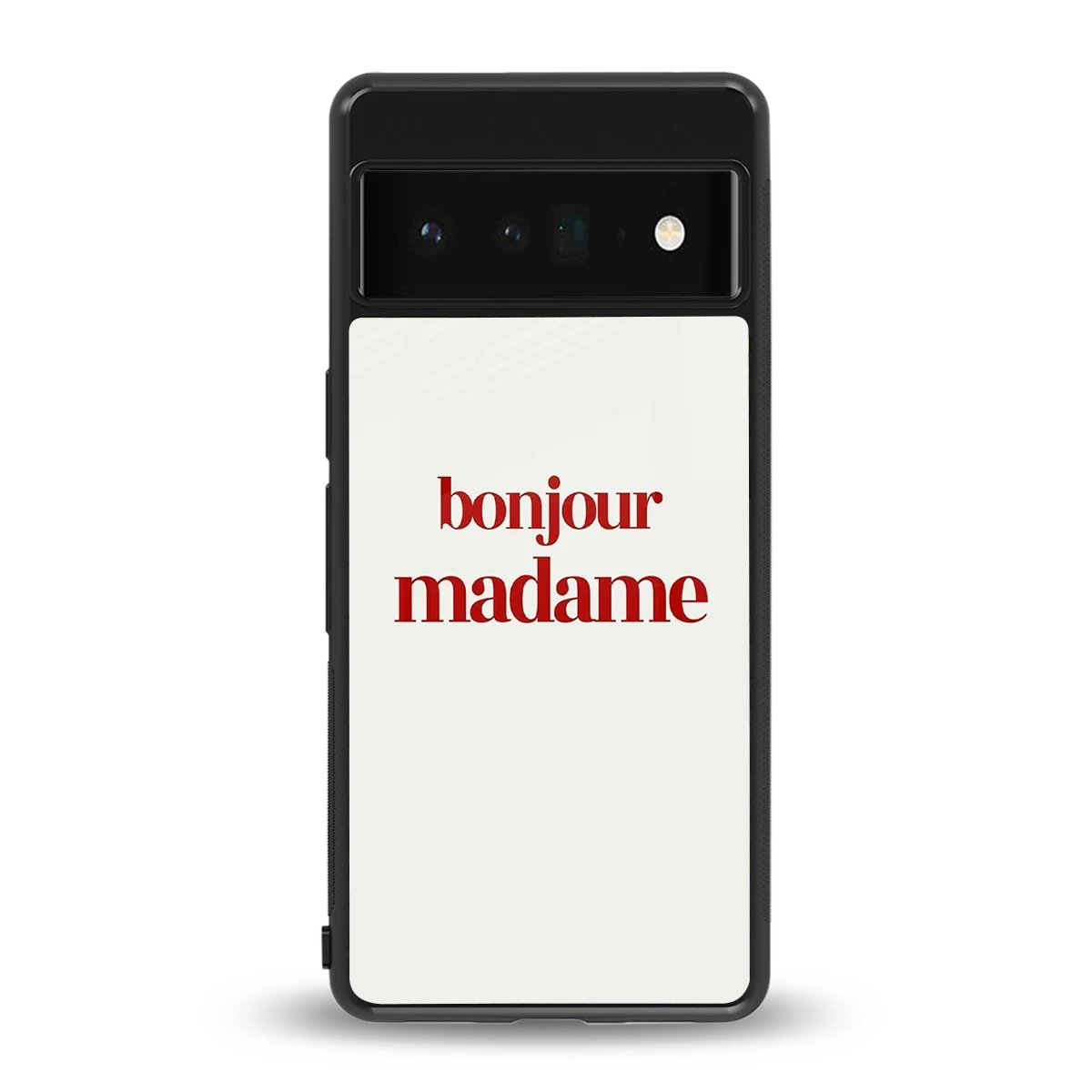 Bonjour Madame back phone cover | glass case for google pixel 6 pro