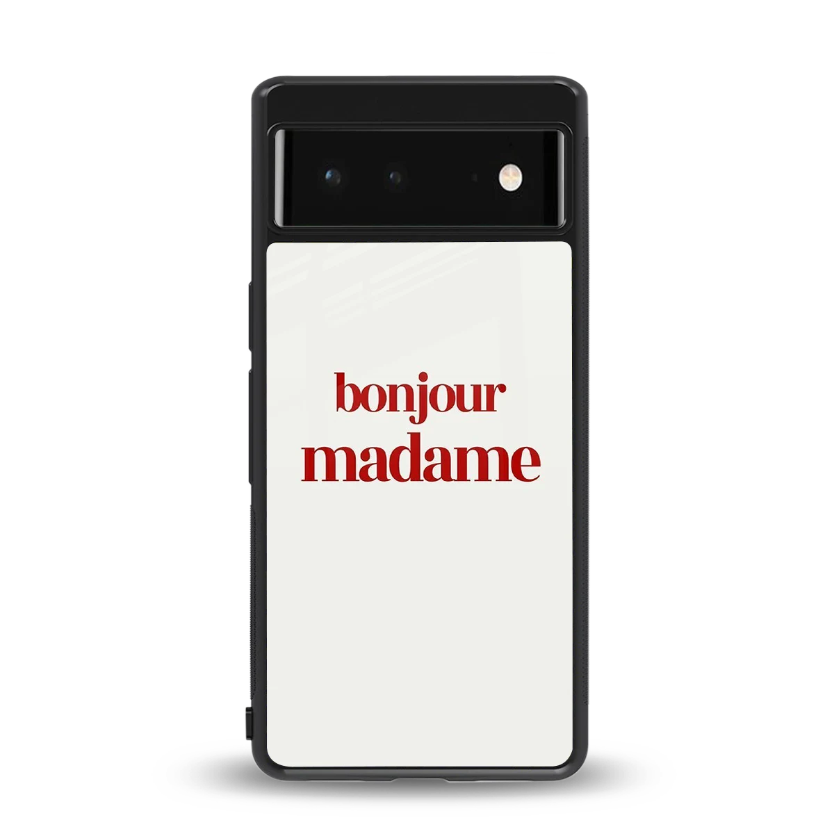 Bonjour Madame back phone cover | glass case for google pixel 6a