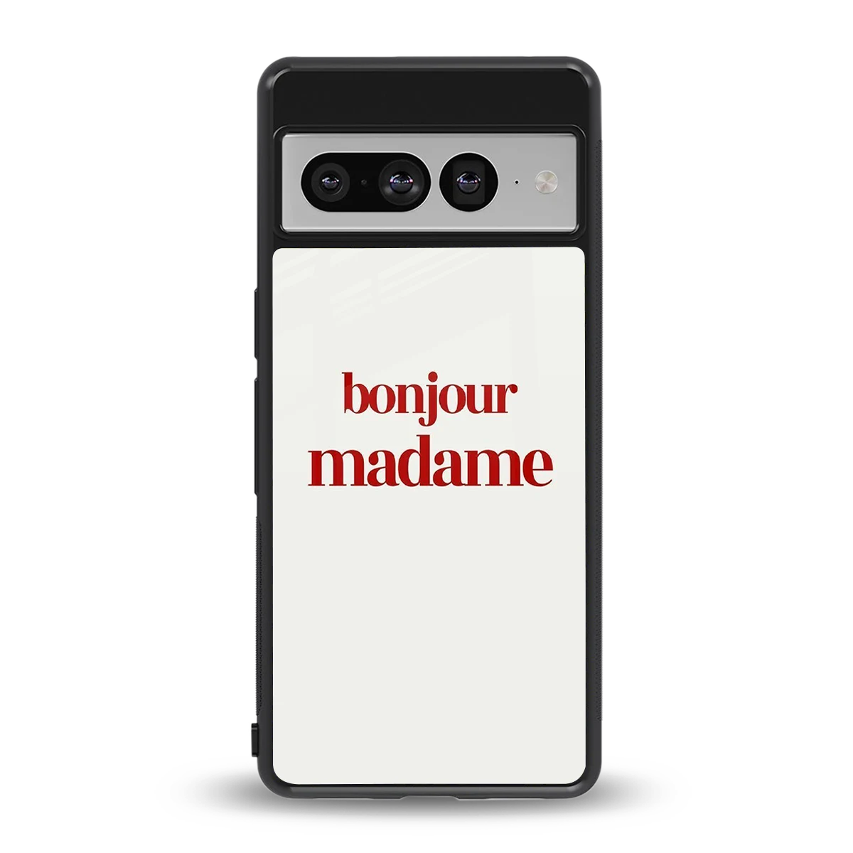 Bonjour Madame back phone cover | glass case for google pixel 7 pro