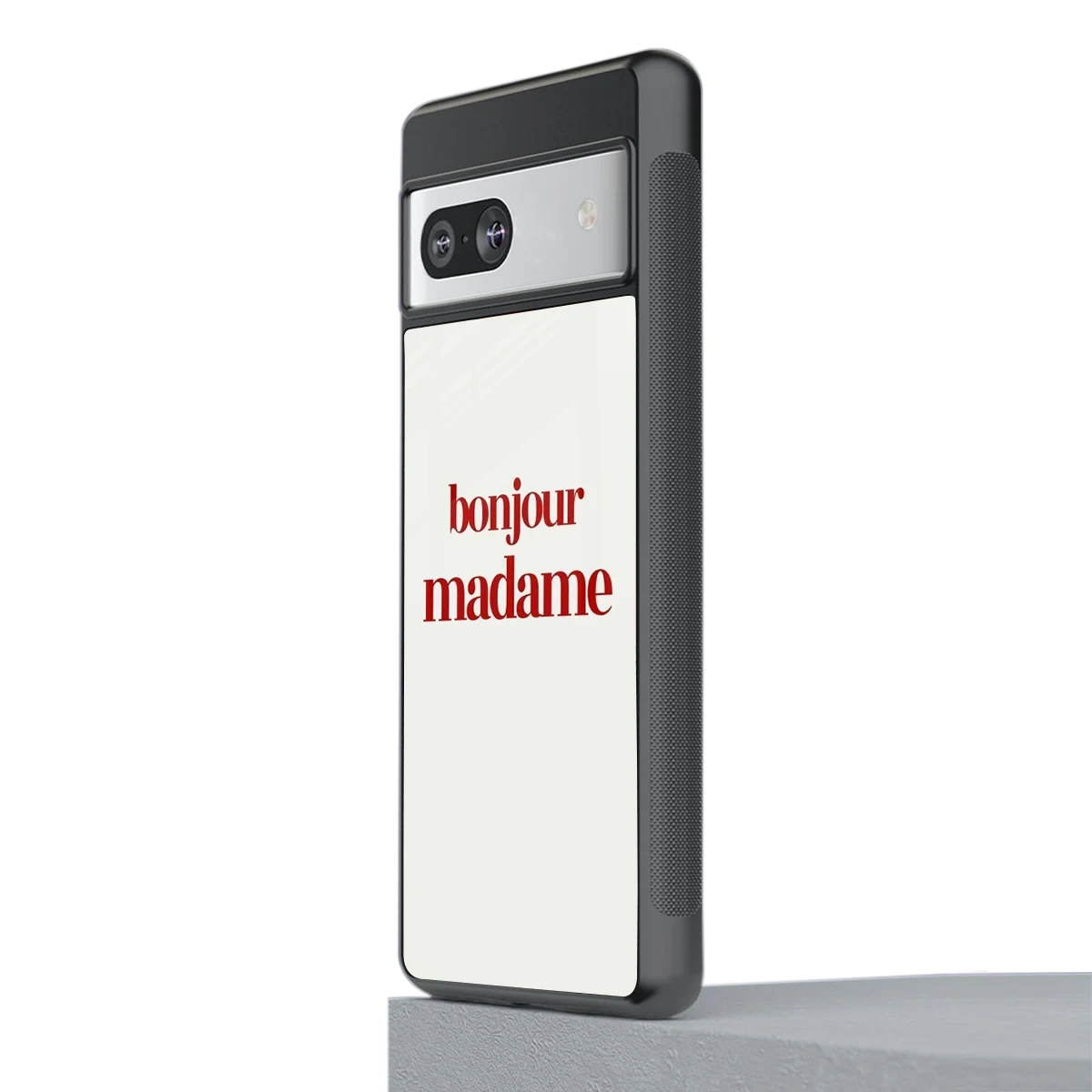 Bonjour Madame stylish phone case for google pixel 7a | glossy glass and slim fit
