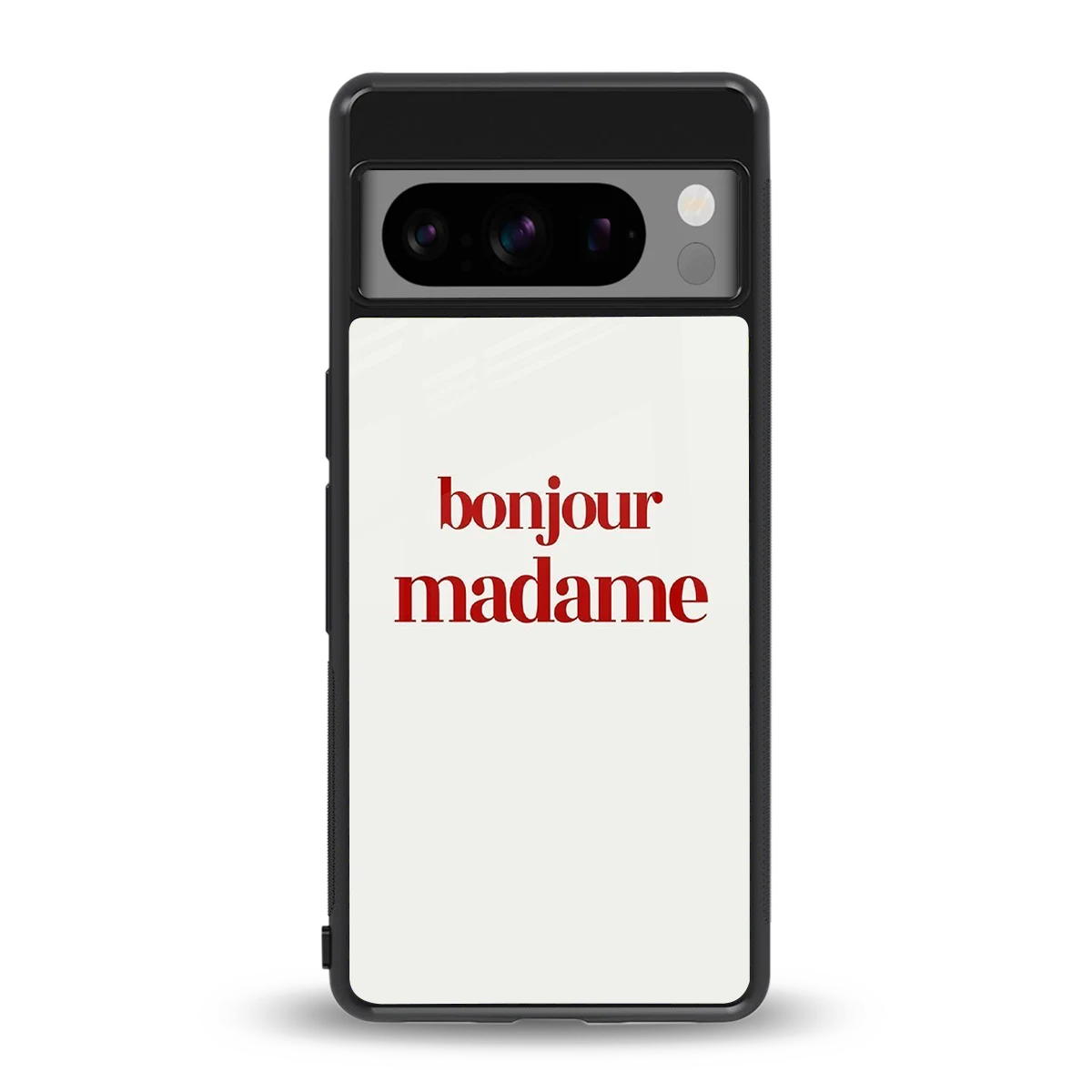 Bonjour Madame back phone cover | glass case for google pixel 8 pro