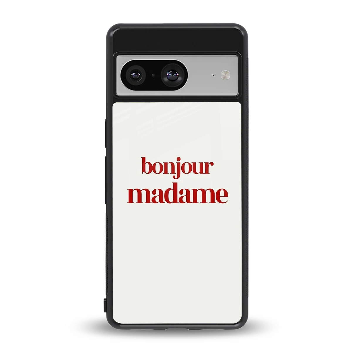 Bonjour Madame back phone cover | glass case for google pixel 8
