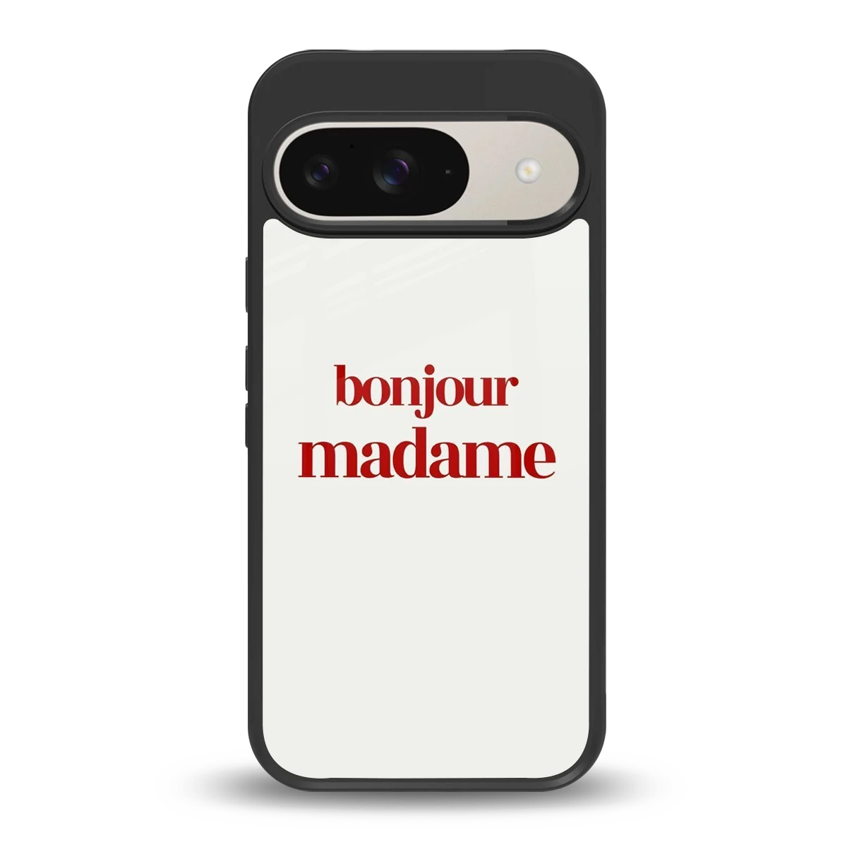Bonjour Madame back phone cover | glass case for google pixel 9