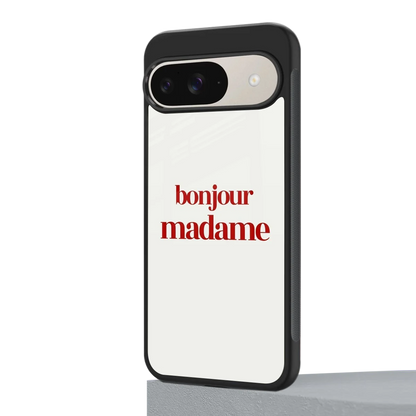 Bonjour Madame google pixel 9 mobile cover | shockproof glass phone case