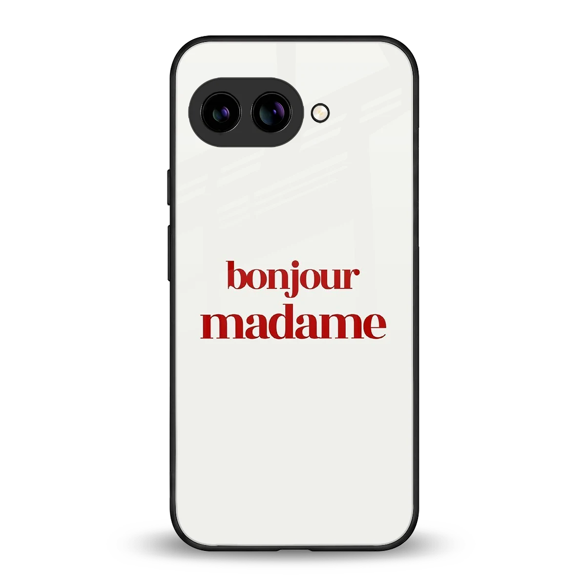 Bonjour Madame back phone cover | glass case for google pixel 9a