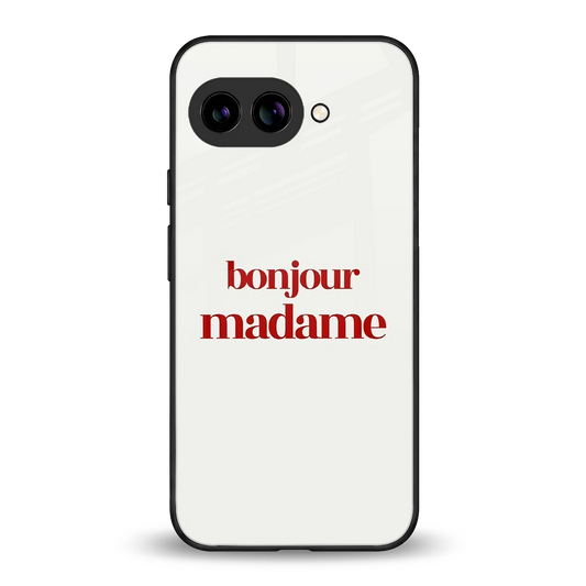 Bonjour Madame back phone cover | glass case for google pixel 10a
