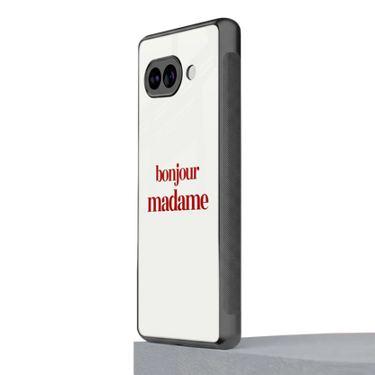 Bonjour Madame google pixel 9a mobile cover | shockproof glass phone case