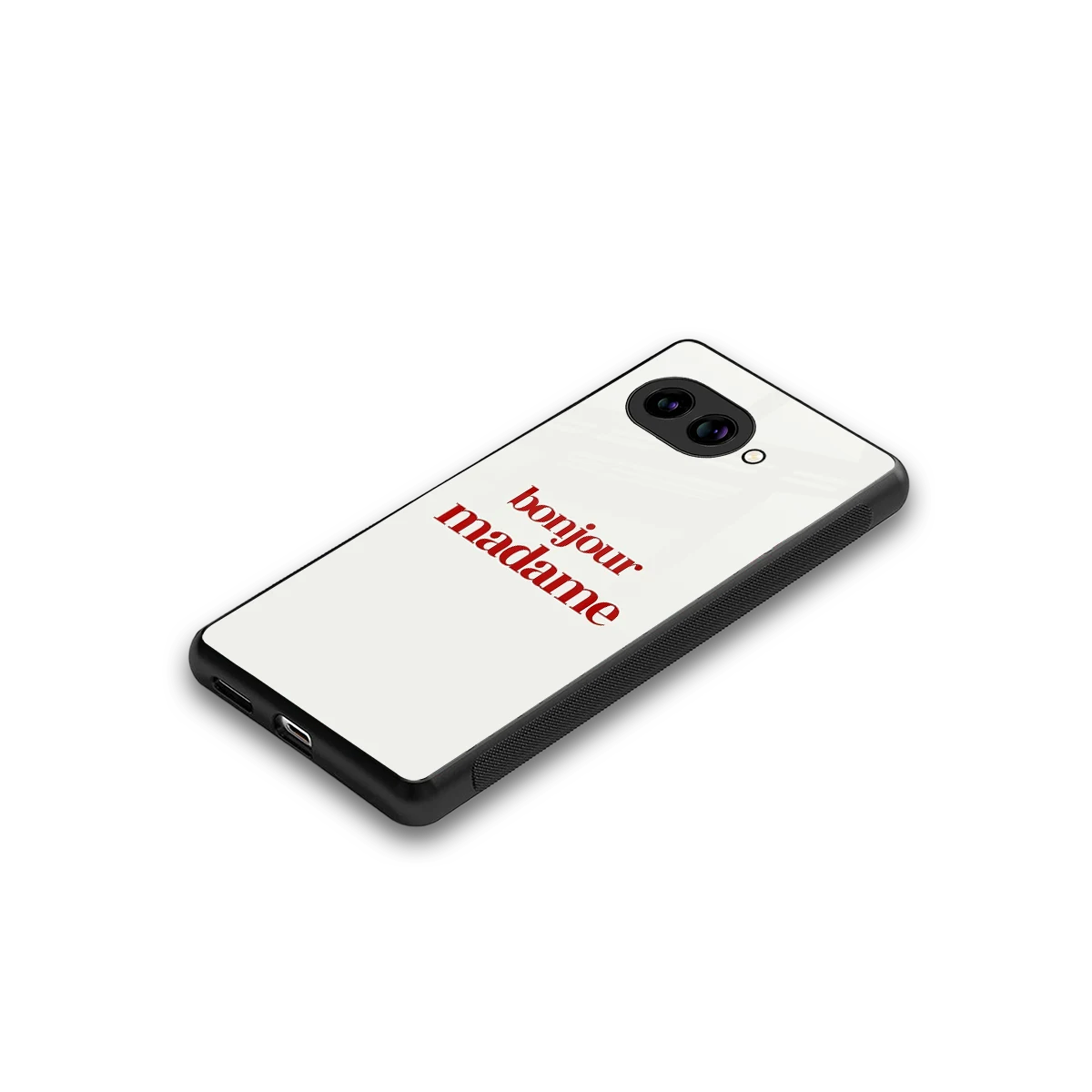 Bonjour Madame stylish phone case for google pixel 9a | glossy glass and slim fit