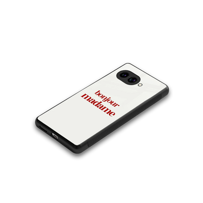 Bonjour Madame stylish phone case for google pixel 9a | glossy glass and slim fit