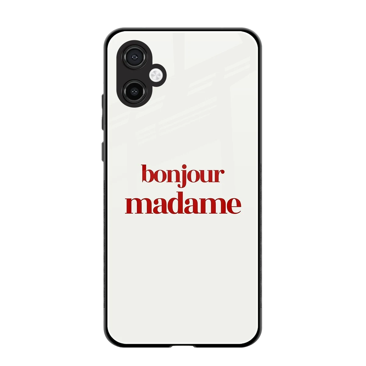 Bonjour Madame back phone cover | glass case for samsung galaxy a06 5g