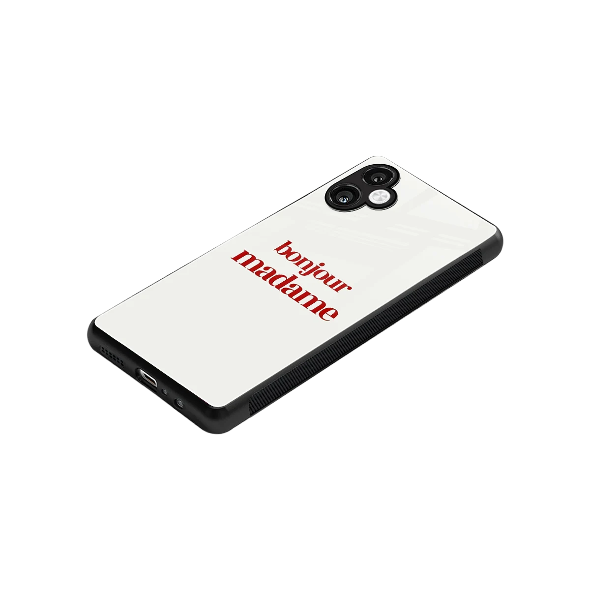 Bonjour Madame stylish phone case for samsung galaxy a06 5g | glossy glass and slim fit