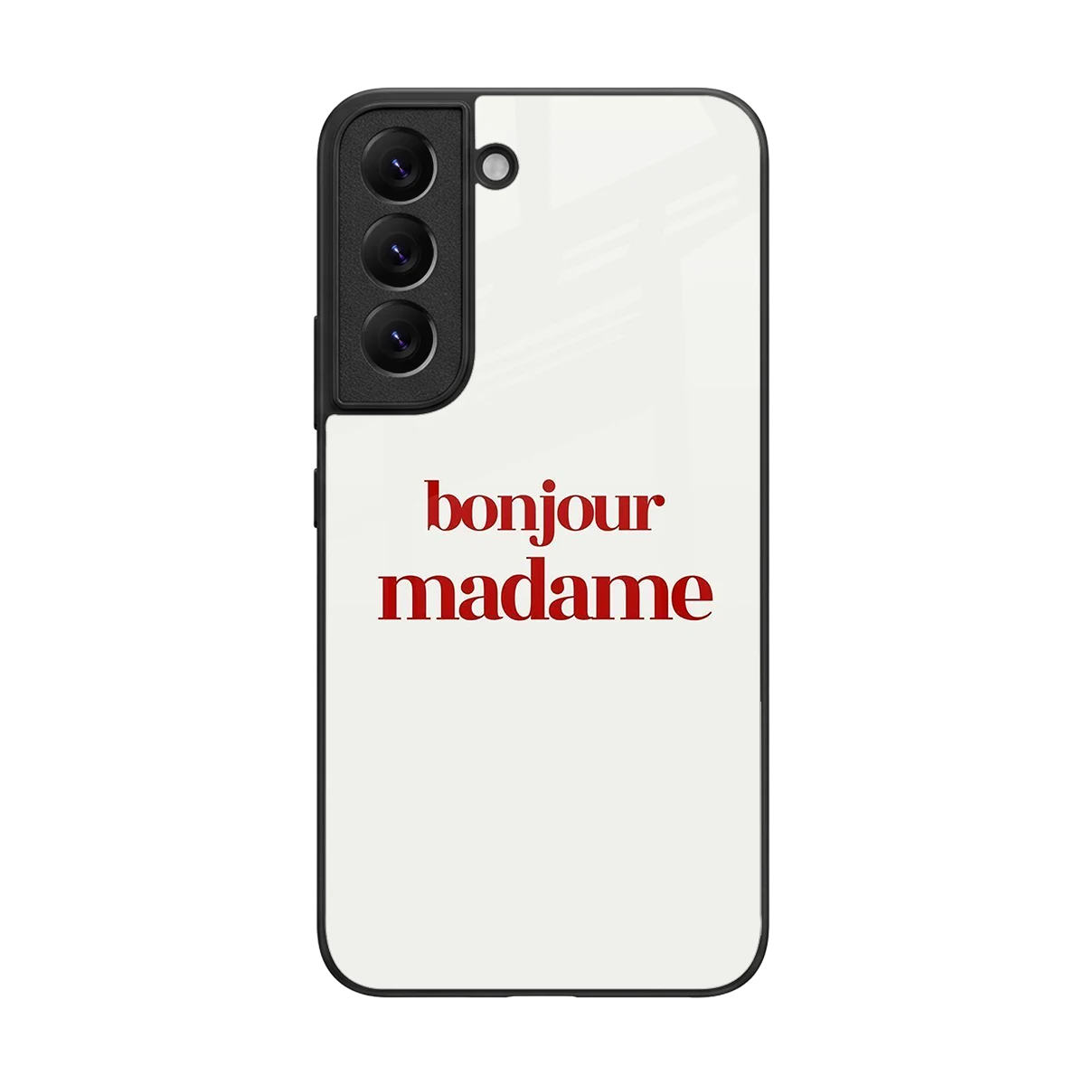 Bonjour Madame back phone cover | glass case for samsung galaxy s22