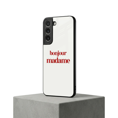 Bonjour Madame samsung galaxy s22 mobile cover | shockproof glass phone case