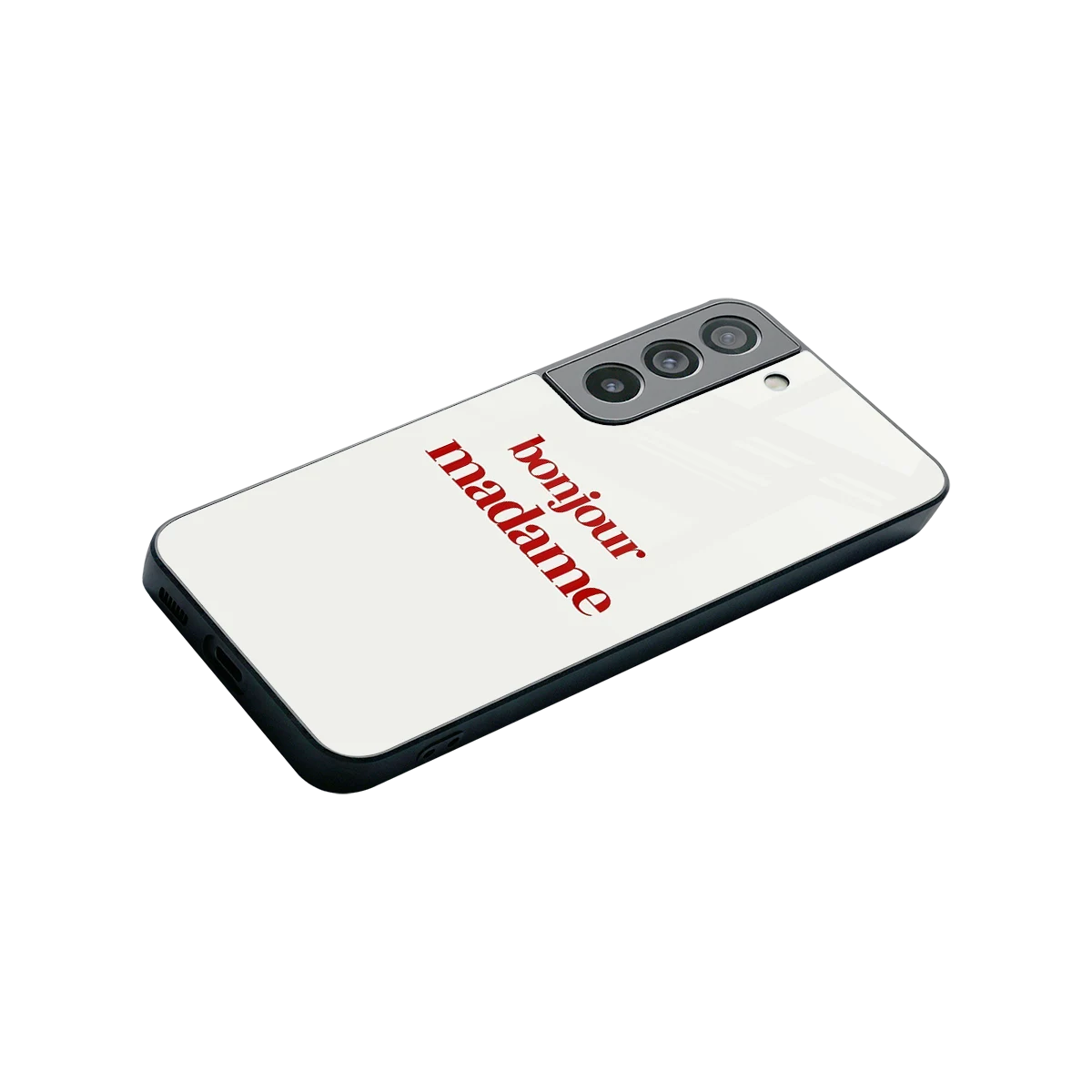 Bonjour Madame stylish phone case for samsung galaxy s22 | glossy glass and slim fit