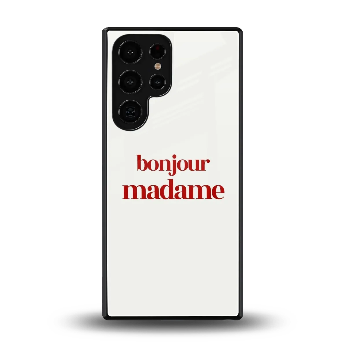 Bonjour Madame back phone cover | glass case for samsung galaxy s25 ultra
