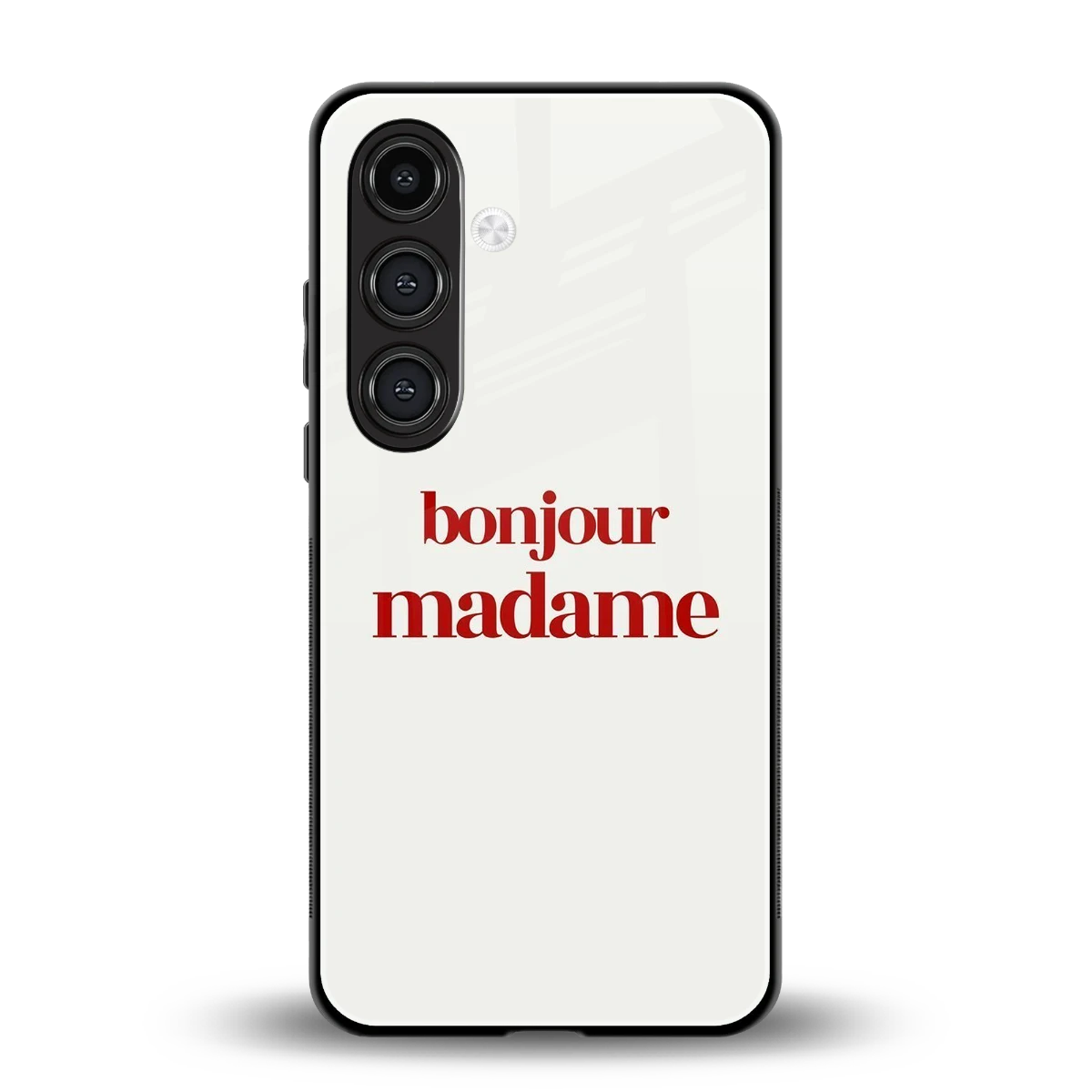 Bonjour Madame back phone cover | glass case for samsung galaxy s24