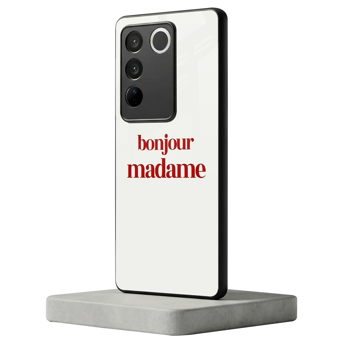 Bonjour Madame vivo v27 5g mobile cover | shockproof glass phone case