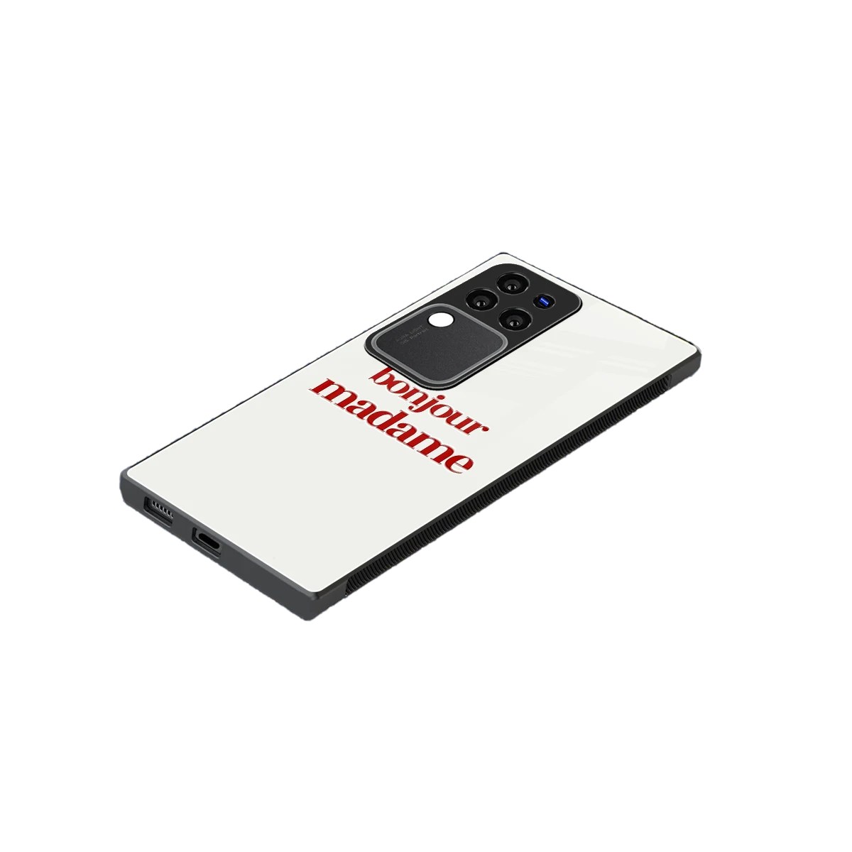 Bonjour Madame stylish phone case forvivo v30 pro | glossy glass and slim fit