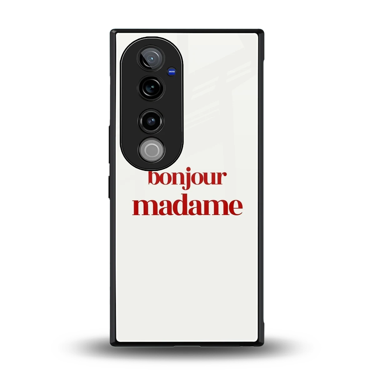 Bonjour Madame back phone cover | glass case for vivo v40 pro