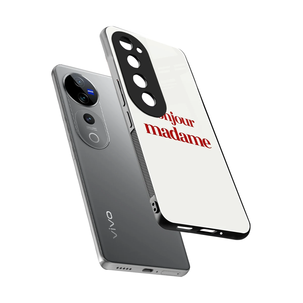 Bonjour Madame sleek vivo v40 pro cover with tempered glass back and TPU edges