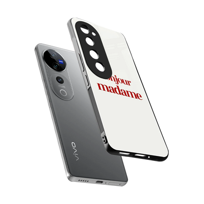Bonjour Madame sleek vivo v40 pro cover with tempered glass back and TPU edges