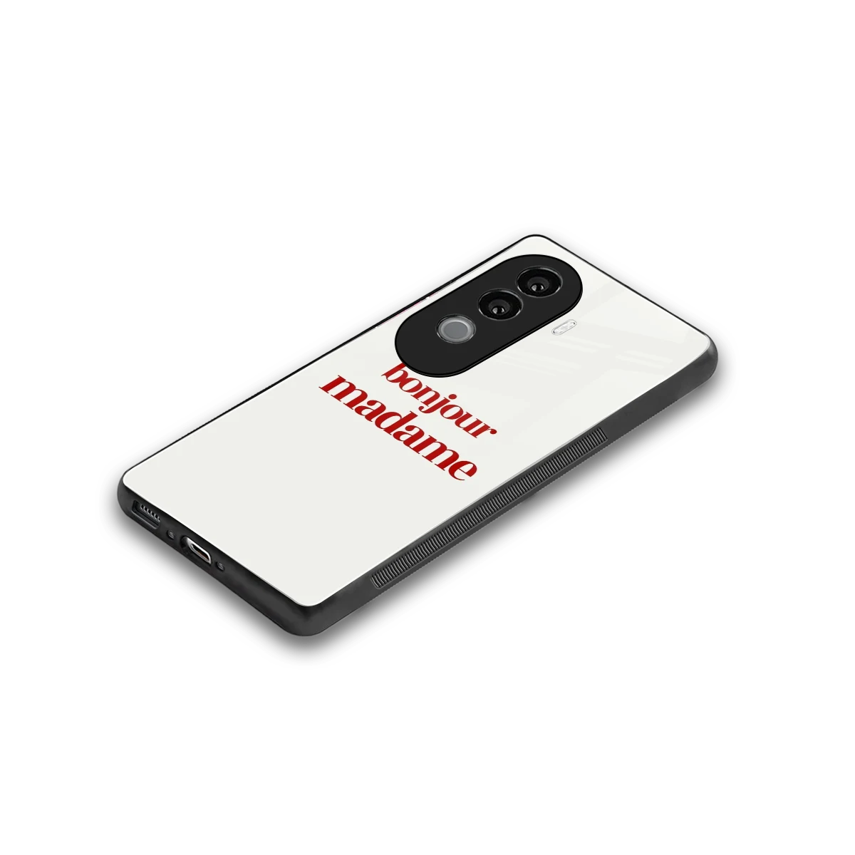Bonjour Madame stylish phone case for vivo v40e | glossy glass and slim fit