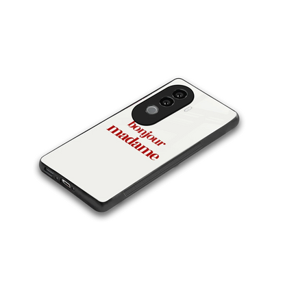 Bonjour Madame stylish phone case for vivo v40e | glossy glass and slim fit