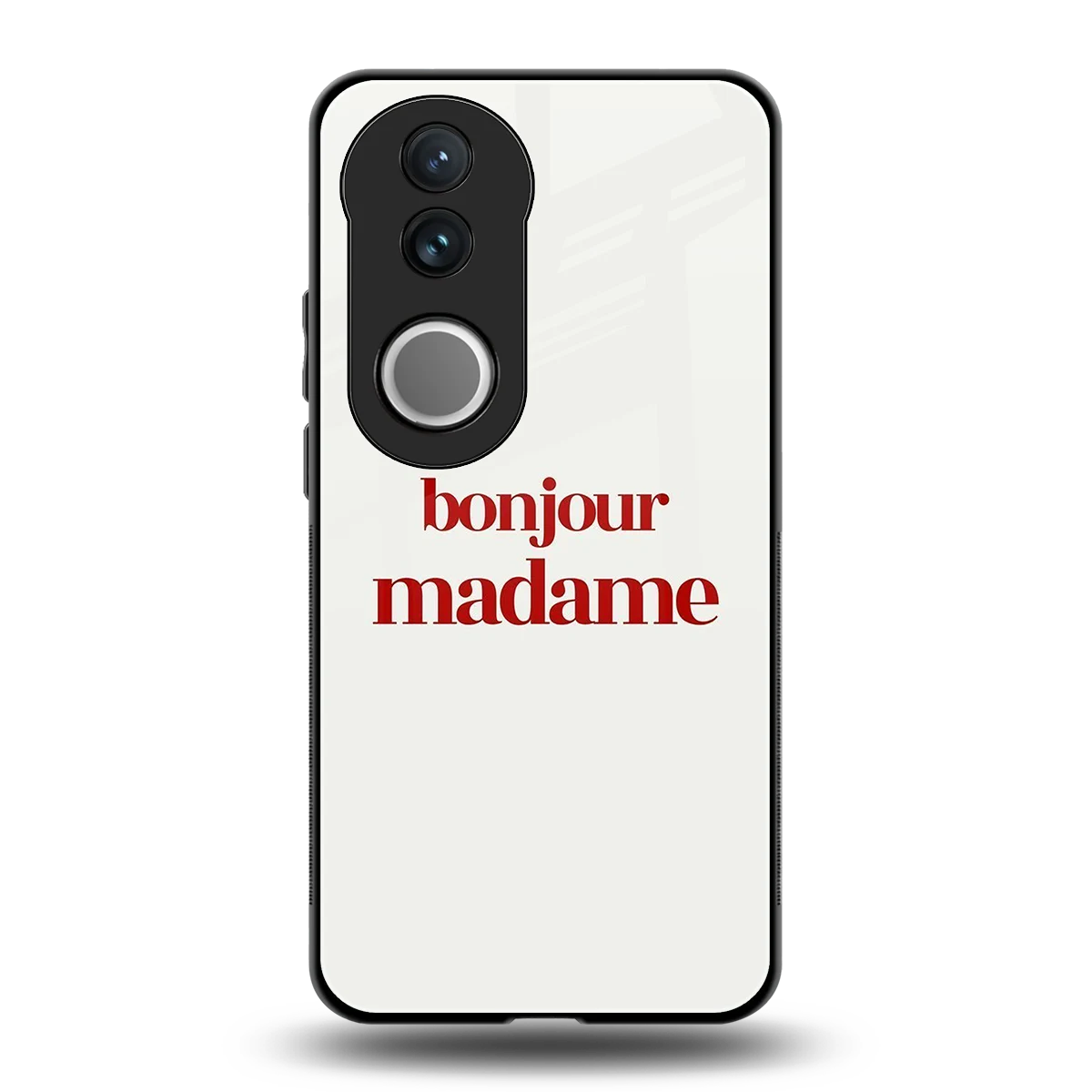 Bonjour Madame back phone cover | glass case for vivo v50