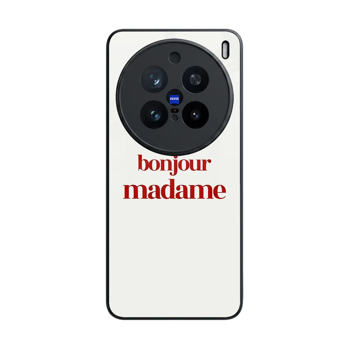 Bonjour Madame back phone cover | glass case for vivo x200 pro