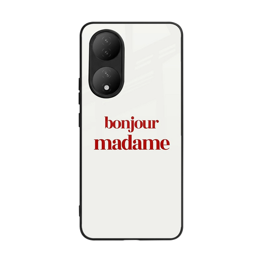 Bonjour Madame back phone cover | glass case for Vivo-y100