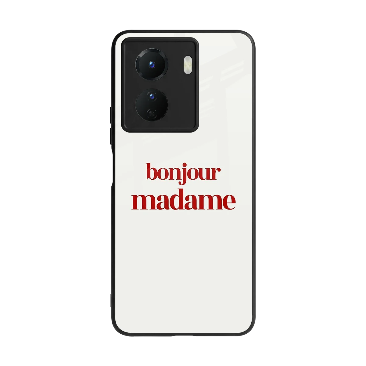 Bonjour Madame back phone cover | glass case for vivo y16