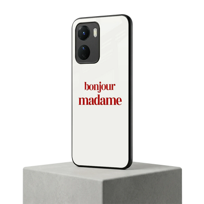 Bonjour Madame vivo y16 mobile cover | shockproof glass phone case