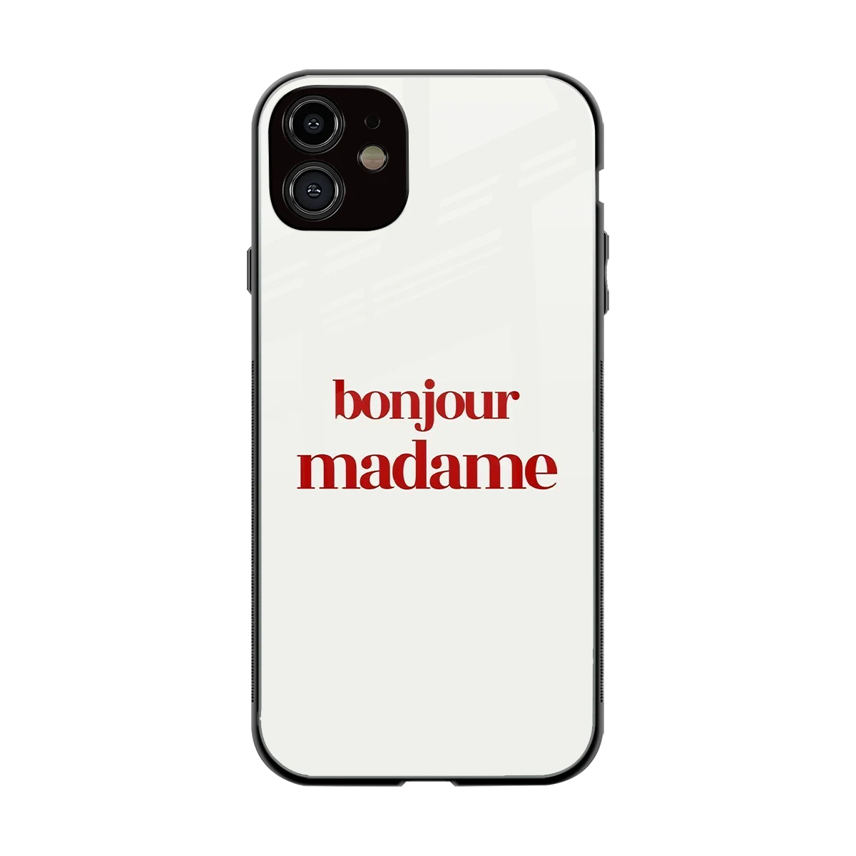 Bonjour Madame back phone cover | glass case for iphone 11