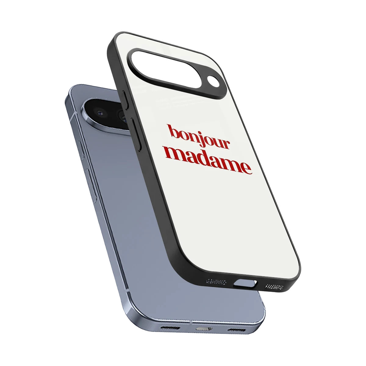 Bonjour Madame sleek google pixel 10 cover with tempered glass back and TPU edges