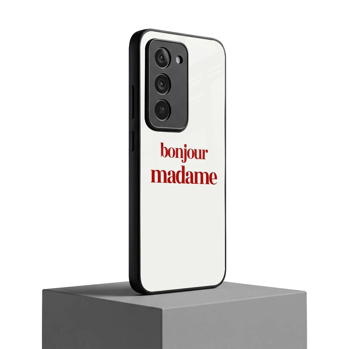 Bonjour Madame redmi 15 5g mobile cover | shockproof glass phone case