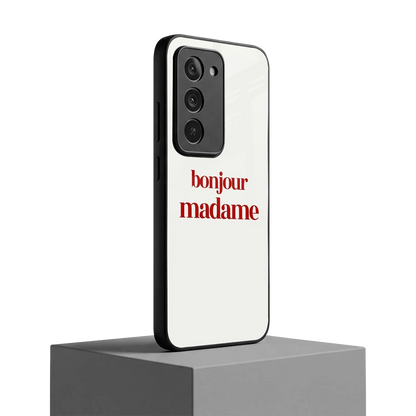 Bonjour Madame redmi 15 5g mobile cover | shockproof glass phone case