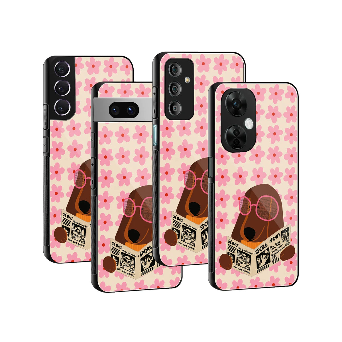Stylish Glass Back Case for All Smartphones iPhone, Samsung, OnePlus, Pixel, Redmi, Oppo, Vivo, Motorola