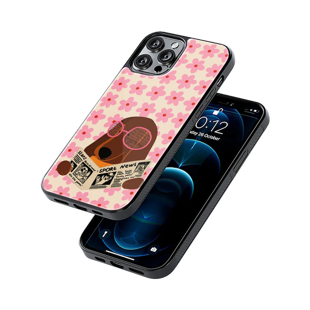 Protective Glass Back Phone Case Compatible with iPhone, Samsung, OnePlus, Pixel & More