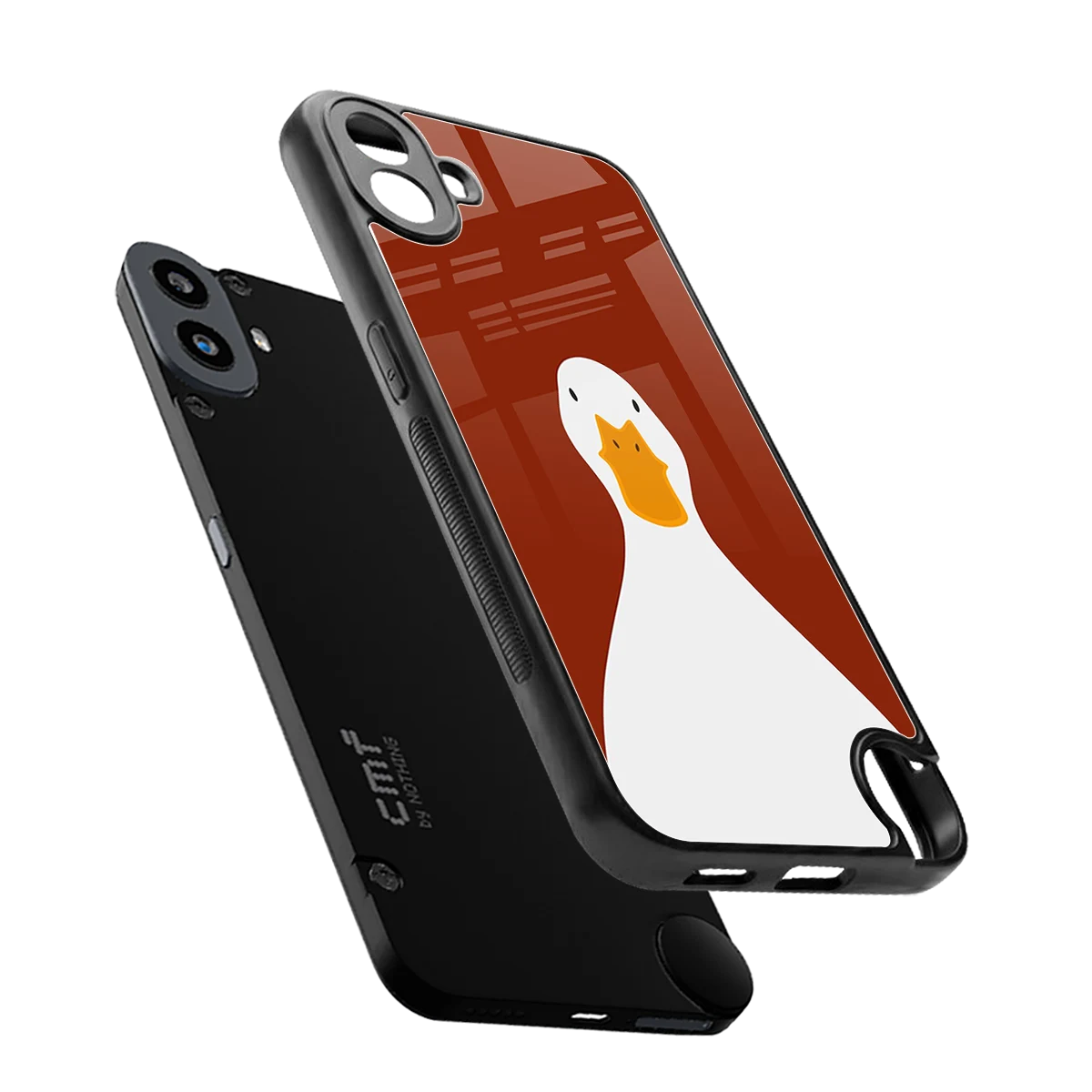 Boring Goose sleek cmf nothing phone 1 cover with tempered glass back and TPU edges