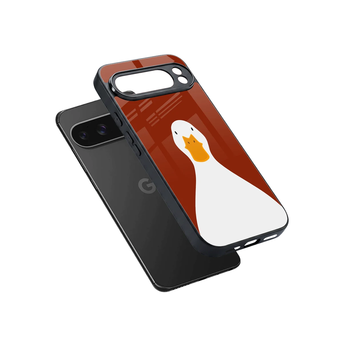 Boring Goose sleek google pixel 10 pro xl cover with tempered glass back and TPU edges