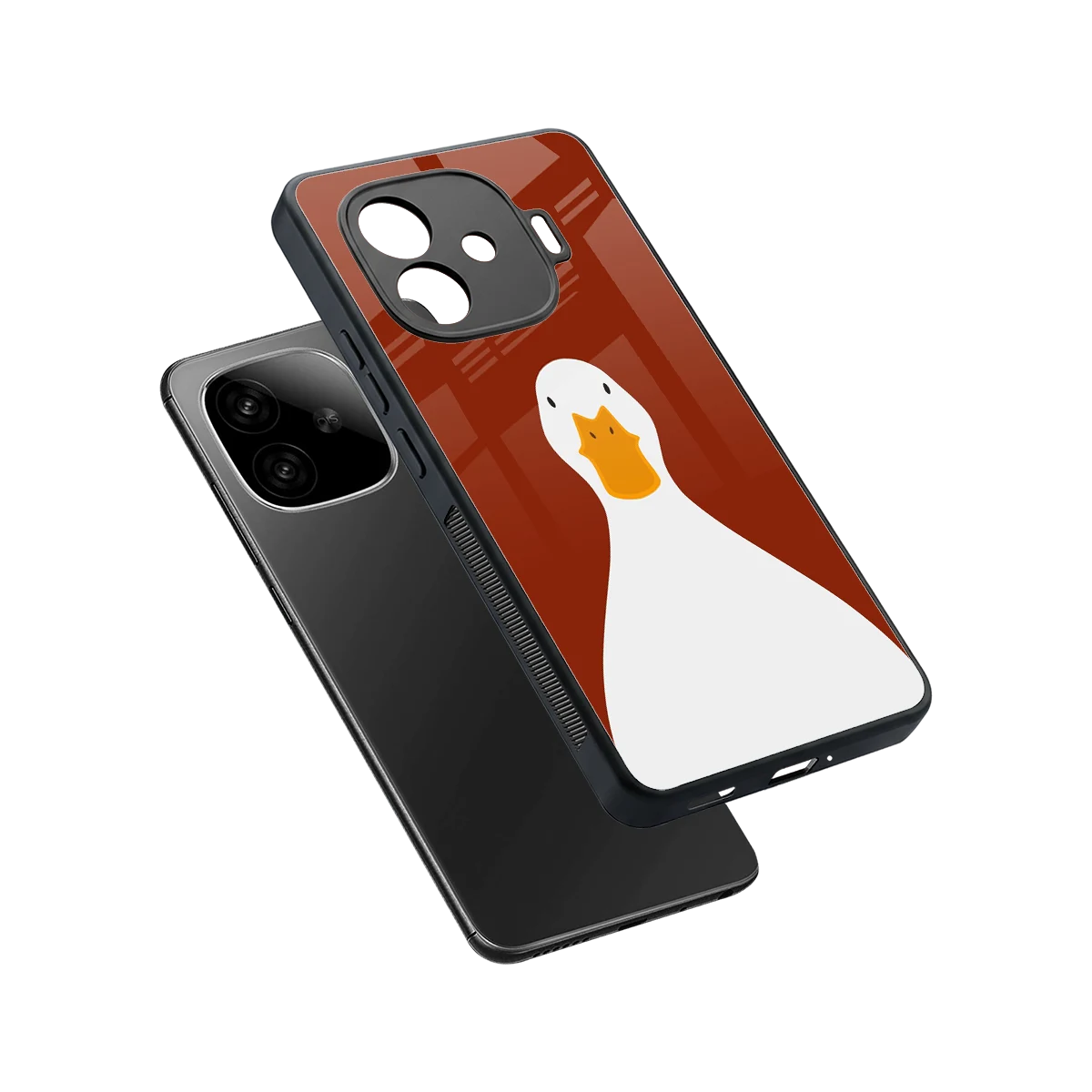 Boring Goose sleek iqoo neo 10r 5g cover with tempered glass back and TPU edges