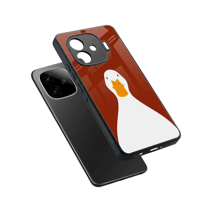Boring Goose sleek iqoo neo 10r 5g cover with tempered glass back and TPU edges