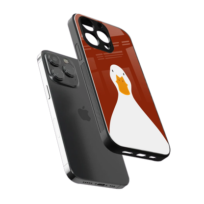 Boring Goose sleek iphone 12 pro max cover with tempered glass back and TPU edges