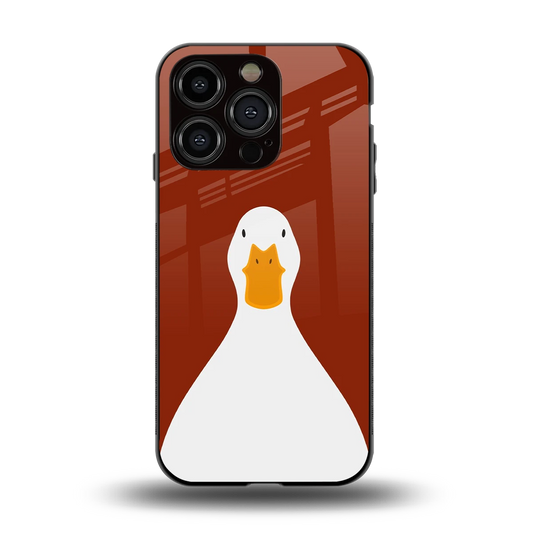 Boring Goose back phone cover | glass case for iphone 13 pro