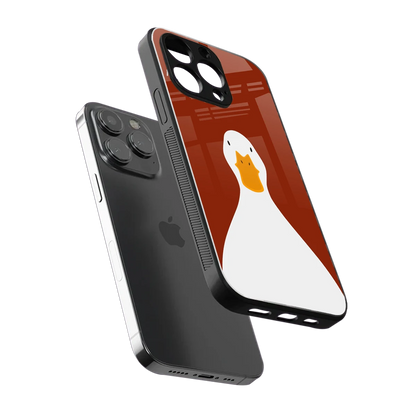 Boring Goose sleek iphone 13 pro cover with tempered glass back and TPU edges