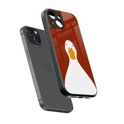 Boring Goose sleek iphone 13 cover with tempered glass back and TPU edges
