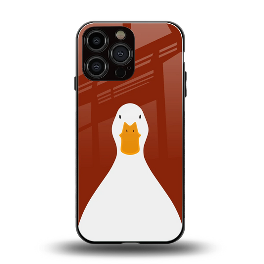 Boring Goose back phone cover | glass case for iphone 16 pro max